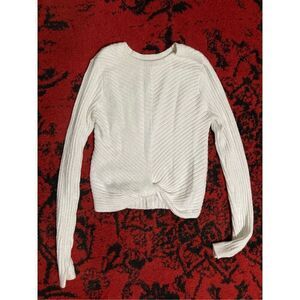 Womens Hollister White Sweater SZ M Super Soft Medium